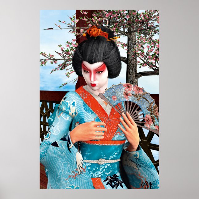 Póster Geisha (Frente)