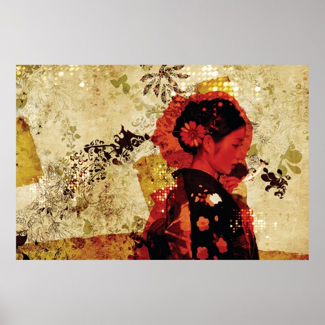 Póster geisha (Frente)