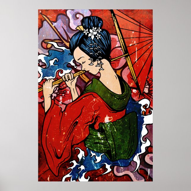 Póster Geisha (Frente)