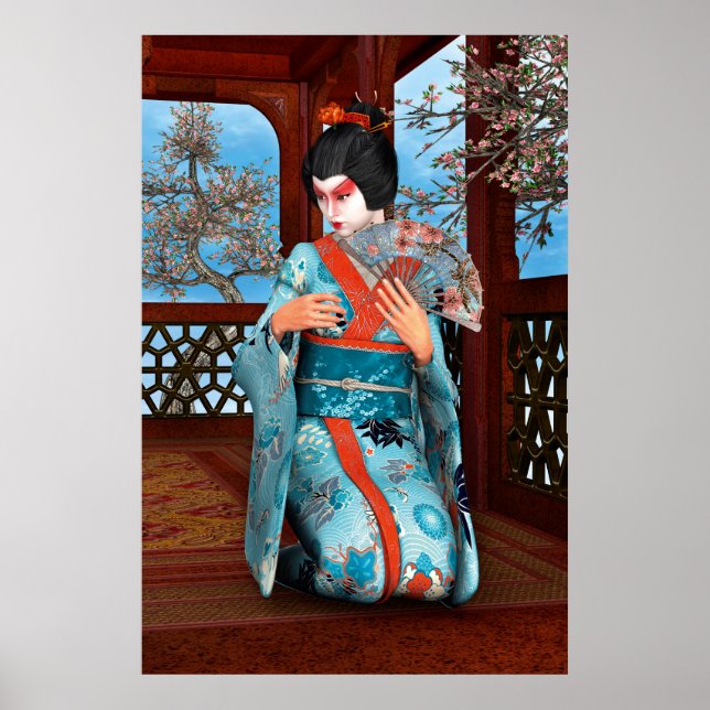 Póster Geisha (Frente)