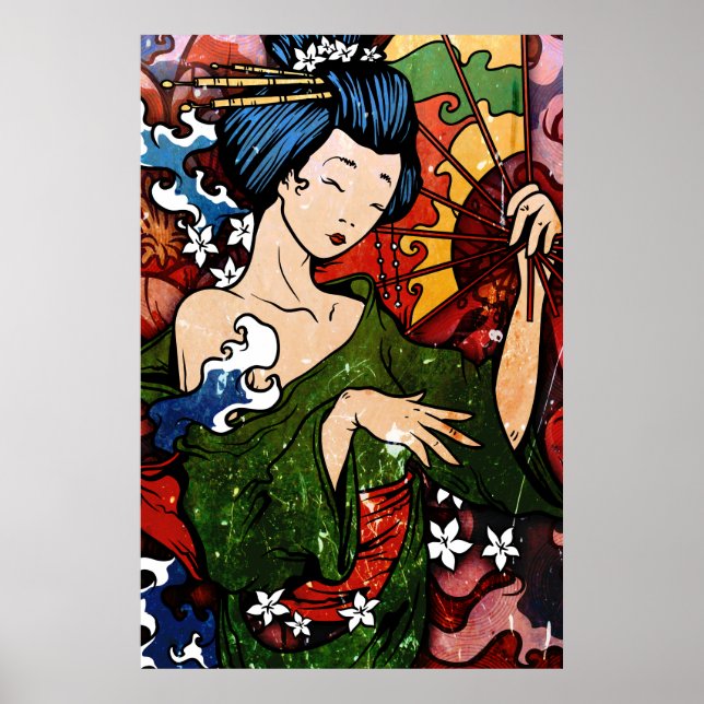 Póster Geisha (Frente)