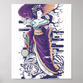 Póster Geisha 86014 de Geisha tiger shogun