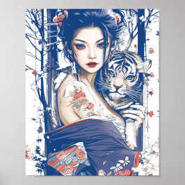 Póster Geisha 89003 de Geisha tiger shogun