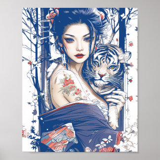 Póster Geisha 89003 de Geisha tiger shogun