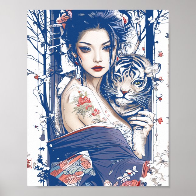 Póster Geisha 89003 de Geisha tiger shogun (Frente)