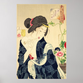 Póster Geisha japonesa