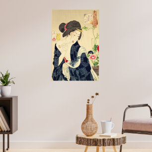 Póster Geisha japonesa