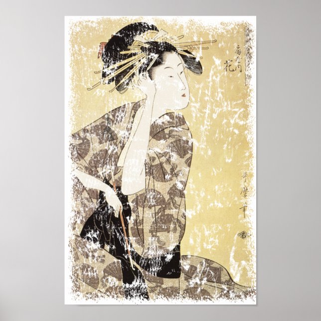 Póster Geisha japonesa (Frente)