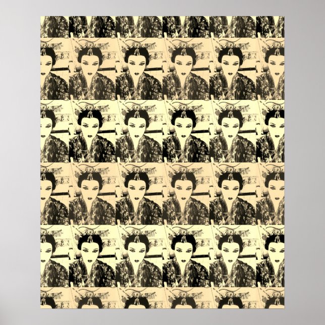 Póster Geisha Selfie Guay Wall Pop Art Poster (Frente)