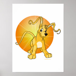 Póster Gelert amarillo juguetón