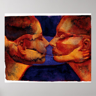 Póster Gemano espejo pequeño con figura