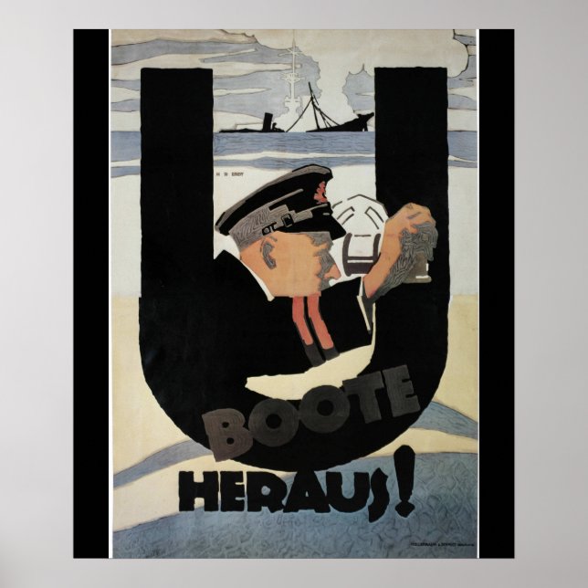 Póster gemany U Boote Heraus_Propaganda Poster (Frente)