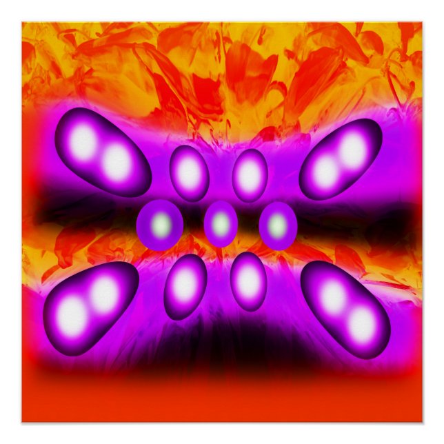 Póster Gemas moradas (Anverso)