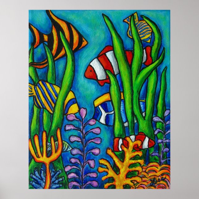 Póster Gemas Tropicales de Lisa Lorenz (Frente)