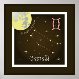 Póster Gemelli 21 maggio al 21 giugno Poster