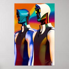 Póster Gemelos de incertidumbre Ken Gage Surrealismo