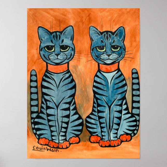 Póster Gemelos de Louis Wain (Frente)