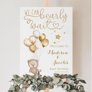 Póster Gemelos, podemos esperar la bienvenida a Boho Baby