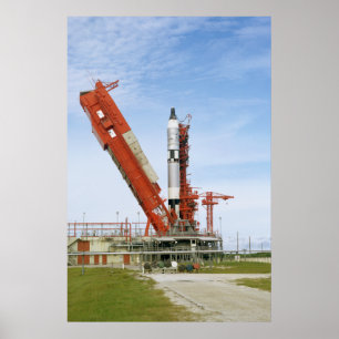 Póster Gemini 11 en la plataforma de lanzamiento