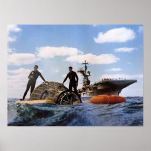 Póster Gemini 6A Splashdown & Recovery