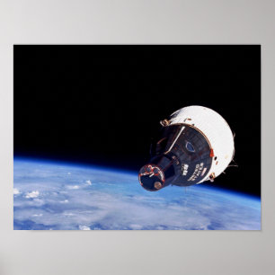 Póster Gemini 7 orbitando la Tierra vista desde Gemini 6A