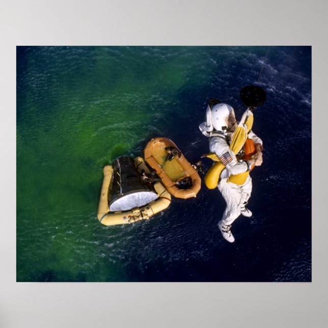 Póster Gemini 7 Splashdown & Recovery (Frente)