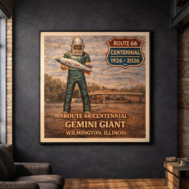 Póster Gemini Giant Wilmington Route 66