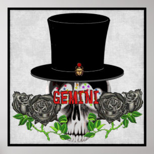 Póster Gemini Skull