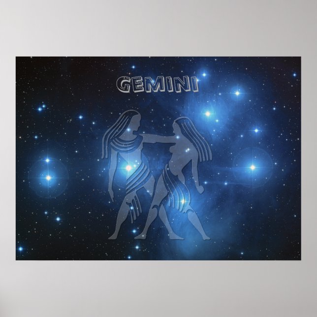 Póster Gemini transparente (Frente)