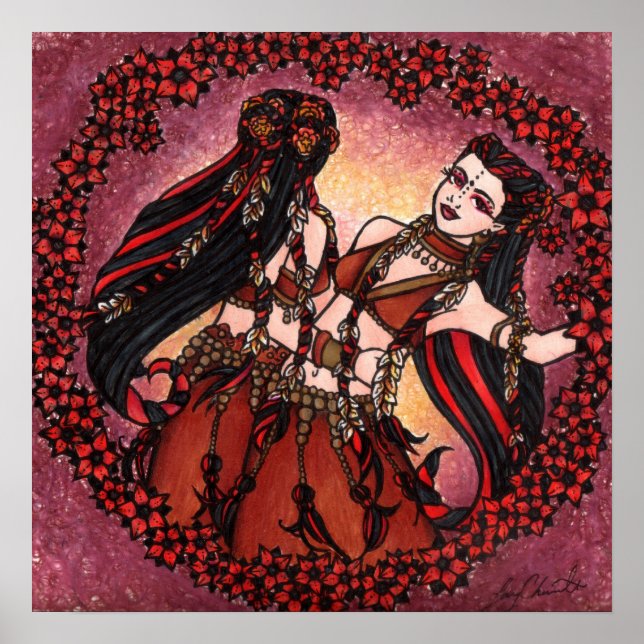 Póster Gemini Tribal Belly Dance (Frente)