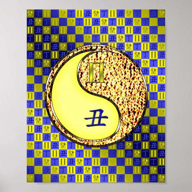 Póster Gemini y Ox de incendios (Frente)