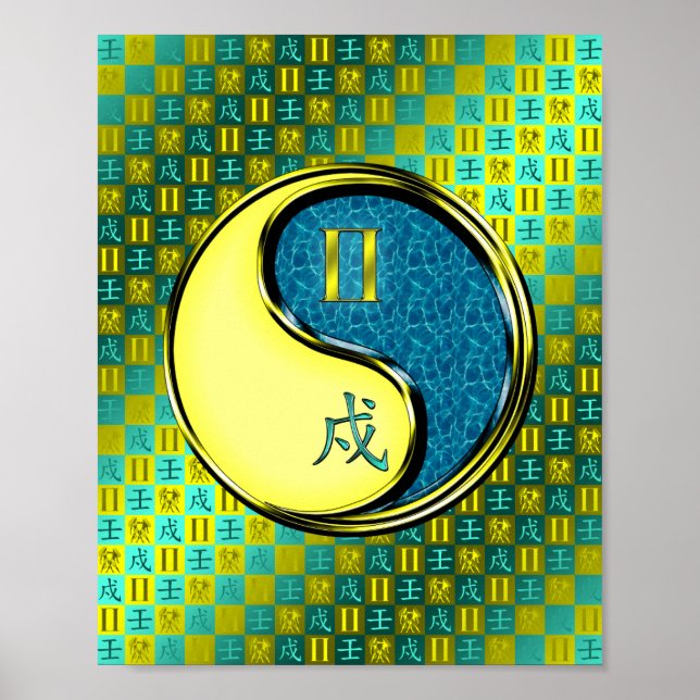 Póster Gemini y Perro de Agua (Frente)