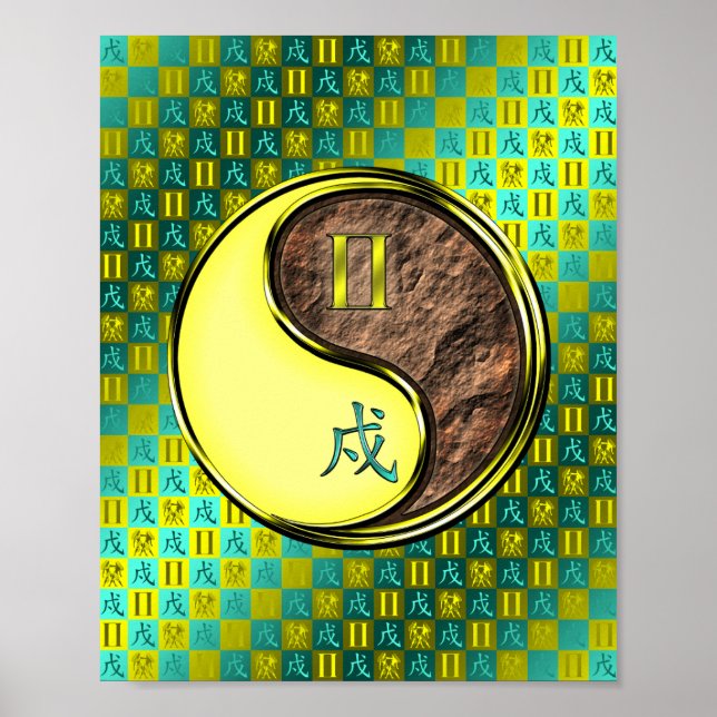 Póster Gemini y Perro de la Tierra (Frente)