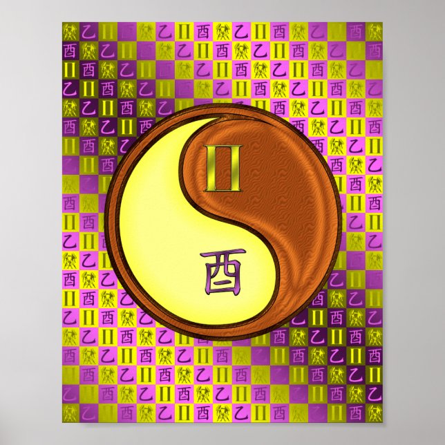 Póster Gemini y Wood Rooster (Frente)