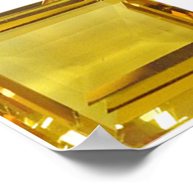 Póster Gemstone amarillo (Esquina)