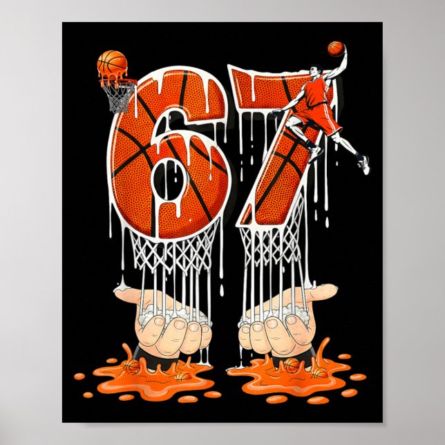 Póster Gen Alpha Slang Kids 67 Basketball Ice Cream Drip  (Frente)