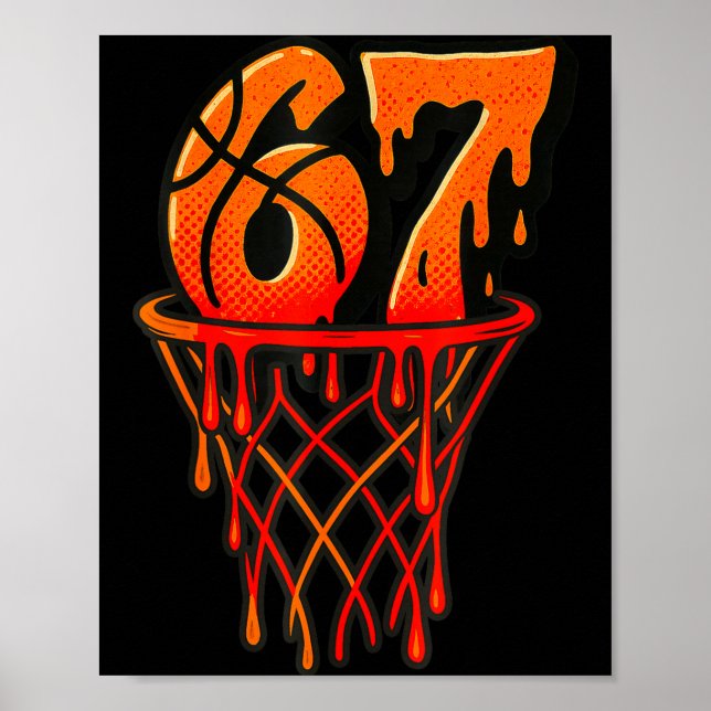 Póster Gen Alpha Slang Kids 67 Basketball Ice Cream Drip  (Frente)