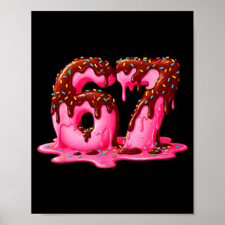 Póster Gen Alpha Slang Kids 67 Ice Cream Drip Six Seven 