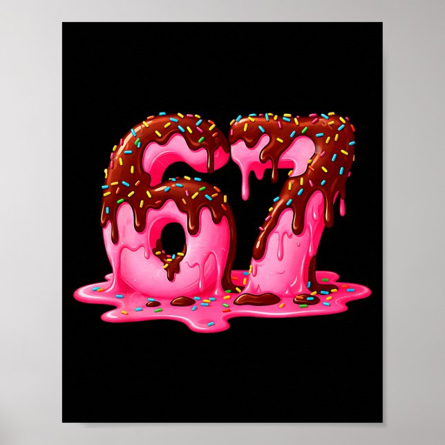 Póster Gen Alpha Slang Kids 67 Ice Cream Drip Six Seven  (Frente)