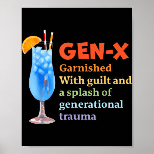 Póster Gen-x Agarrado Con La Culpa Y El Campeón; Un Trozo