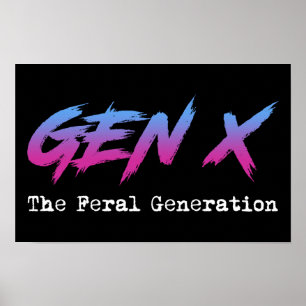 Póster Gen X - La Generación Feral