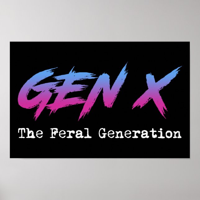 Póster Gen X - La Generación Feral (Frente)
