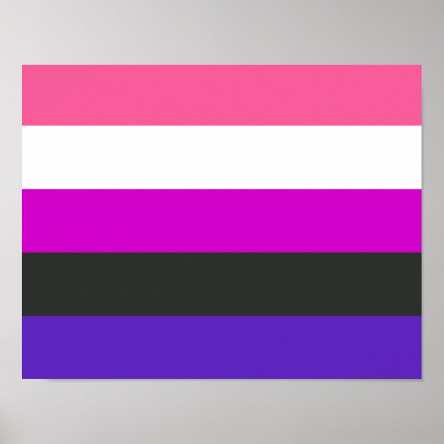 Póster Genderfluid Pride Flag (Frente)