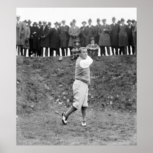 Póster Gene Sarazen, 1922 (Frente)