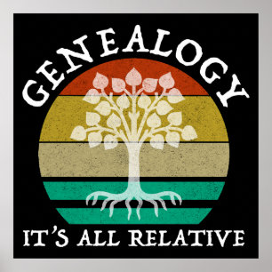 Póster Genealogía - Todo es relativo