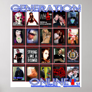 Póster GENERACIÓN EN LÍNEA 1.1 en myspace.com/dvdclothing