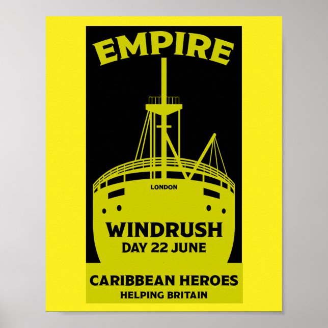 Póster Generación Windrush (Frente)
