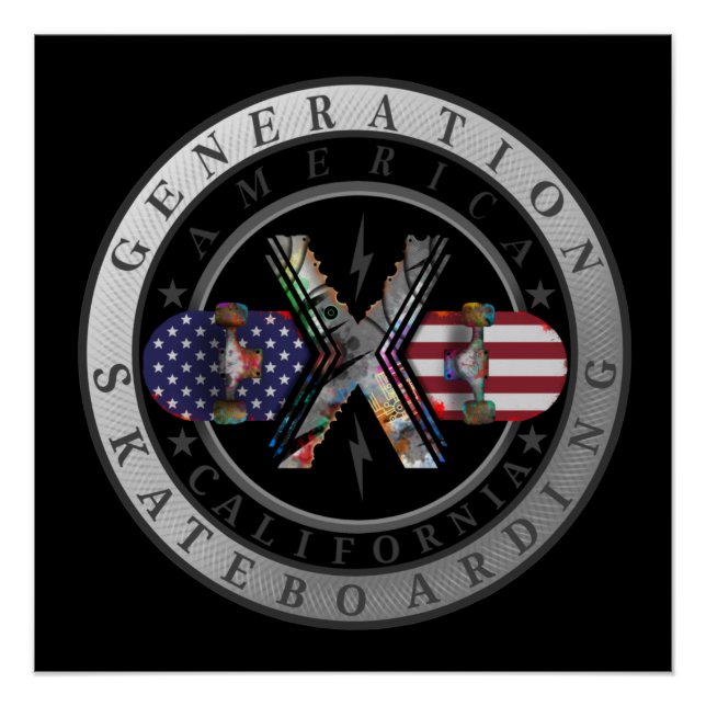 Póster Generación X California (Anverso)