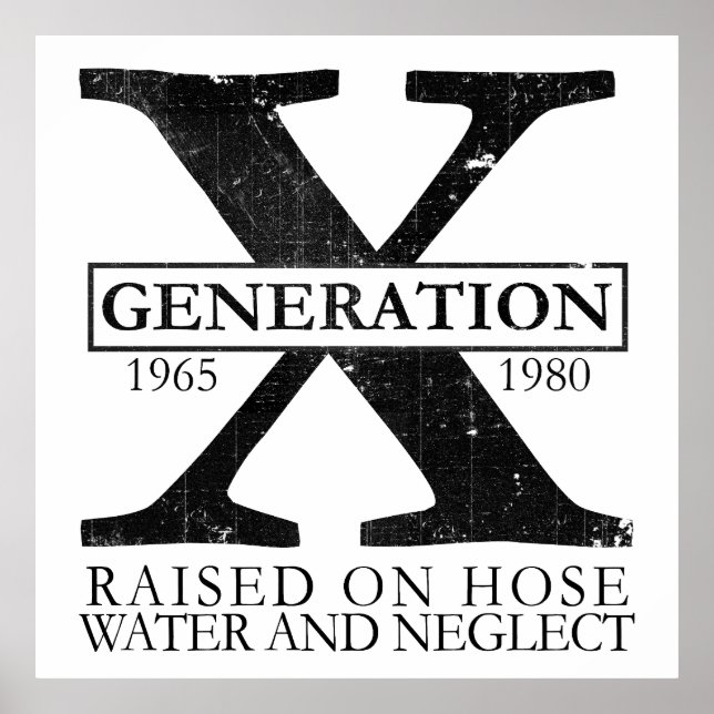 Póster Generación X - Elevada en agua de manguera y descu (Frente)