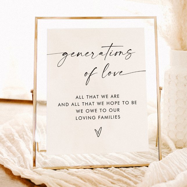 Póster Generaciones de Rótulo de amor | Rótulo Boda moder (Subido por el creador)